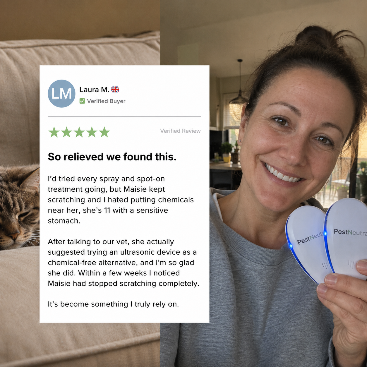 Ultrasonic Fleas Repeller nin