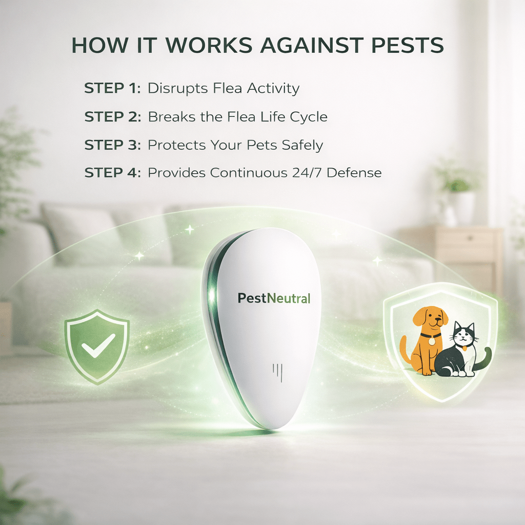 Ultrasonic Fleas Repeller - PestNeutral